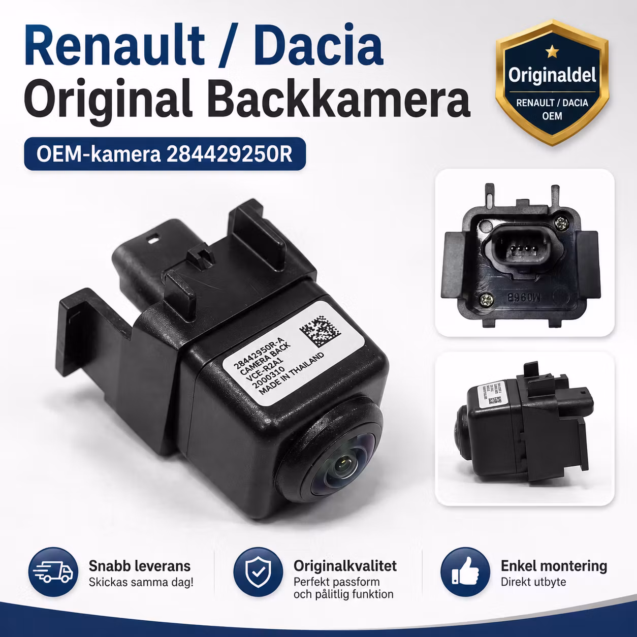 Renault / Dacia Original Backkamera 284429250R – OEM Kamera
