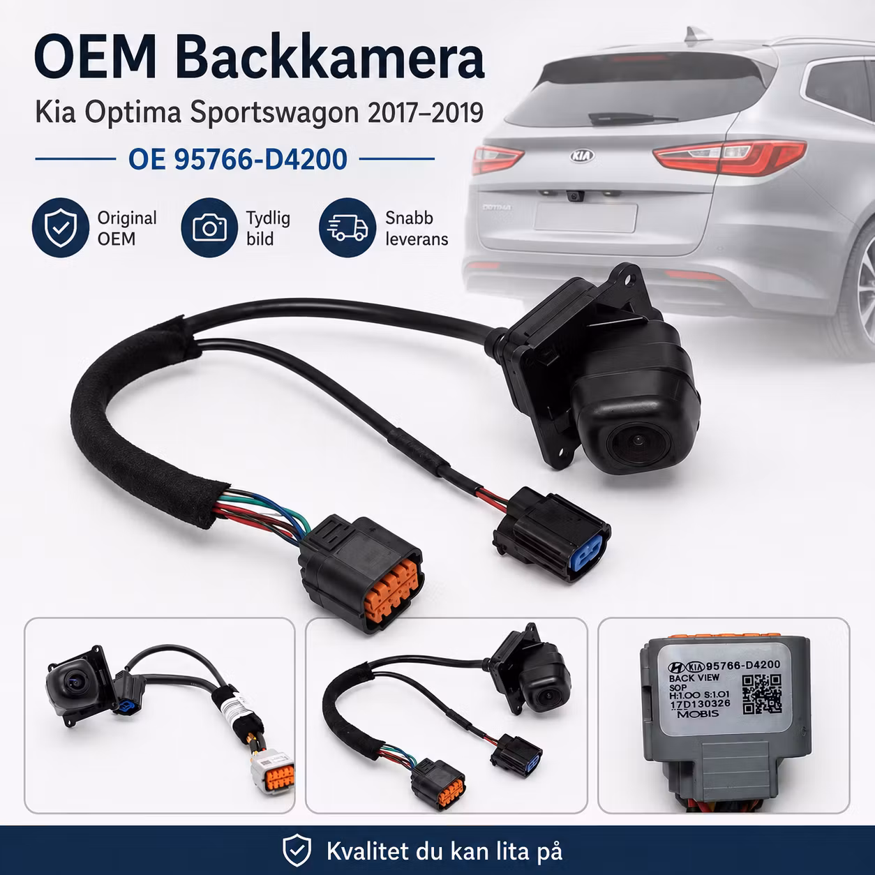 Kia Optima Sportswagon 2017–2019 Backkamera Original OEM 95766-D4200