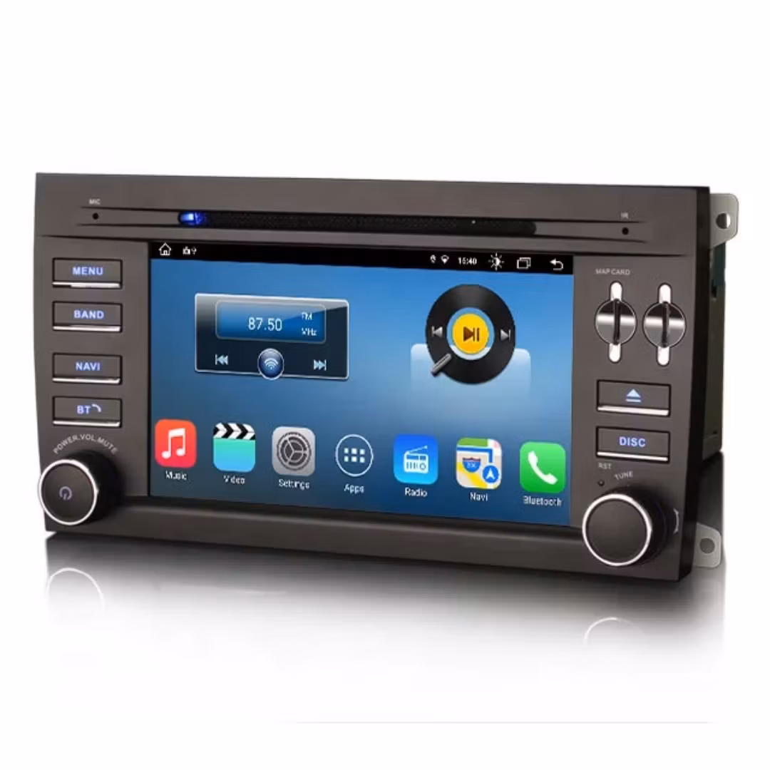 7” Android 14 Bilstereo för Porsche Cayenne – 8-Core, DVD/CD, CarPlay, Android Auto, 4G LTE, GPS, DSP & IPS-skärm