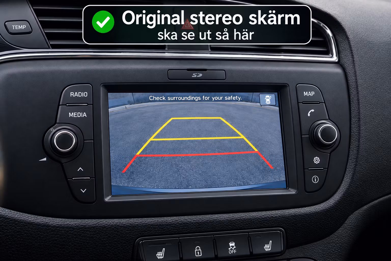 9" Android 13 Bilstereo Kia cee’d 2012–2018 – GPS, 4G LTE, CarPlay, Android Auto, Bluetooth, WiFi, DSP, 4GB RAM/64GB ROM+ gratis backksmera