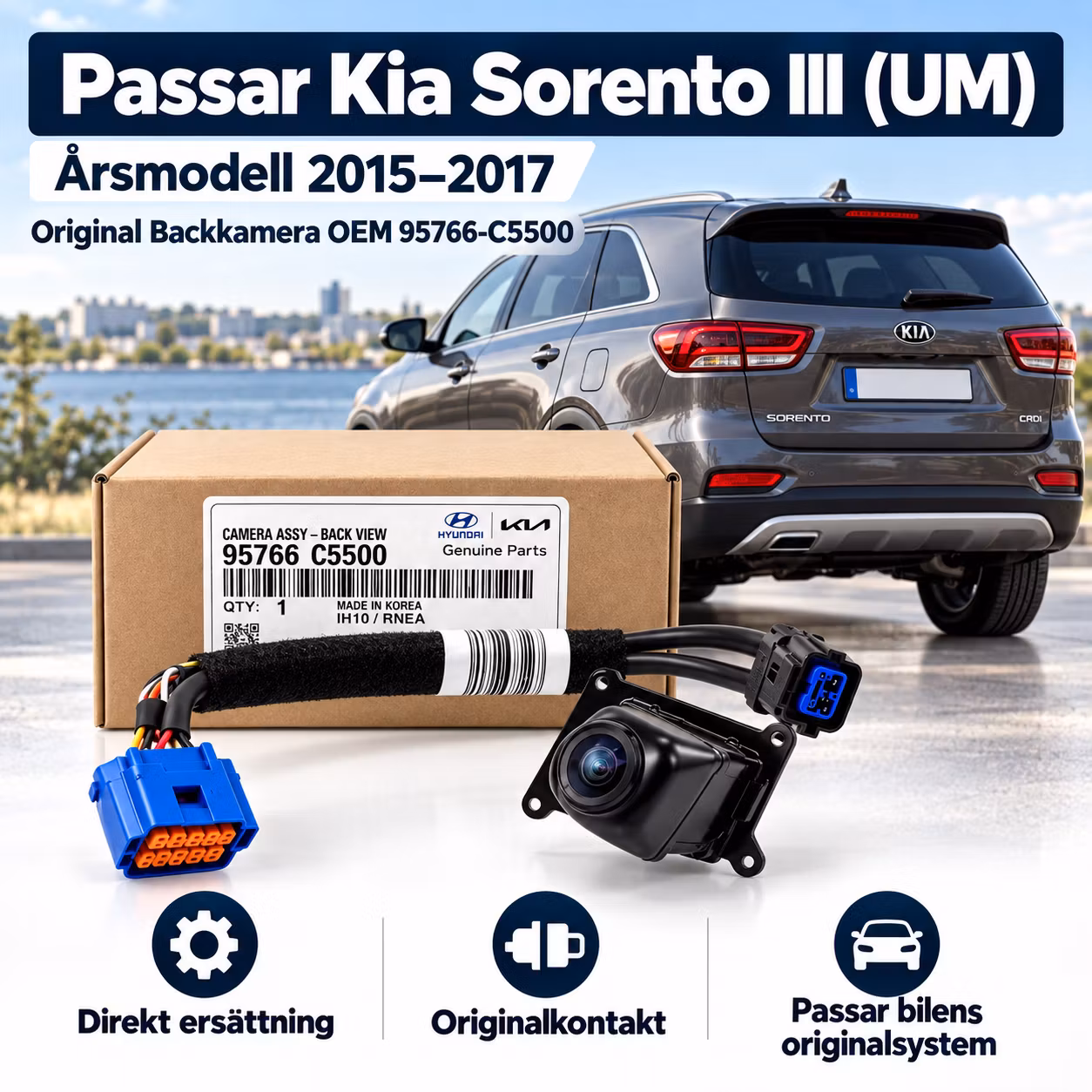 Kia Sorento III (UM) 2015–2017 Original Backkamera OEM 95766-C5500 / 95766C5500