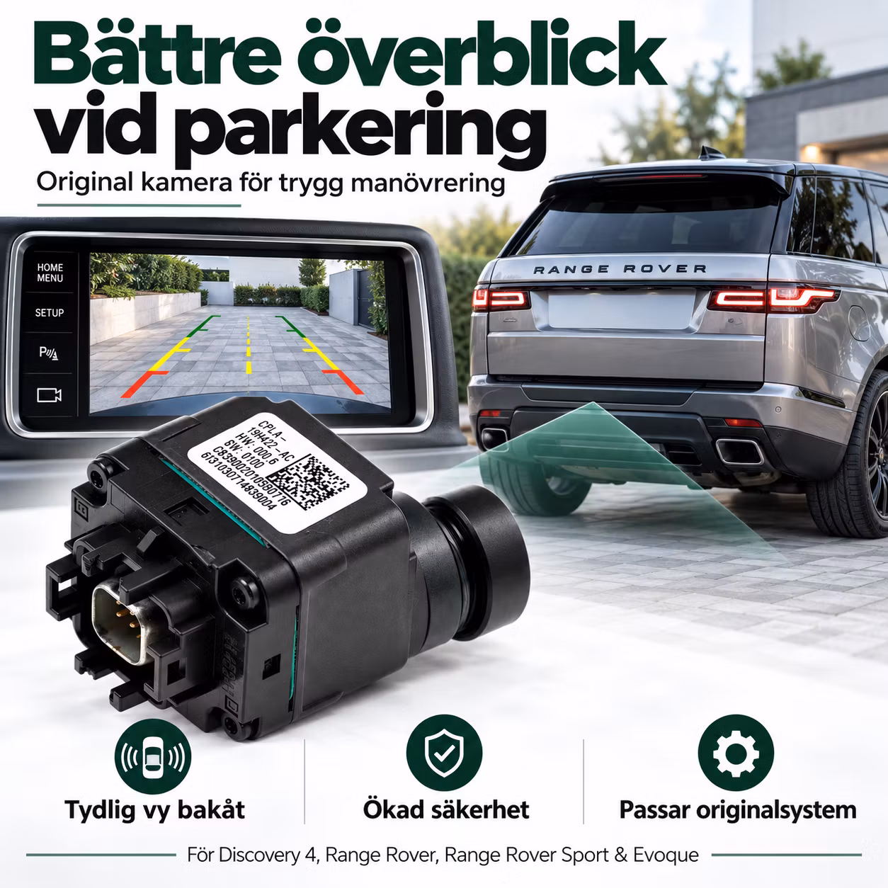 Original Park Assist Kamera CPLA-19H422-AC – Land Rover Discovery 4, Range Rover, Range Rover Sport & Evoque