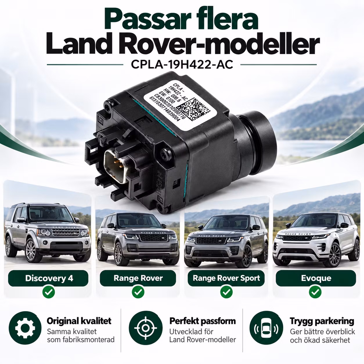Original Park Assist Kamera CPLA-19H422-AC – Land Rover Discovery 4, Range Rover, Range Rover Sport & Evoque