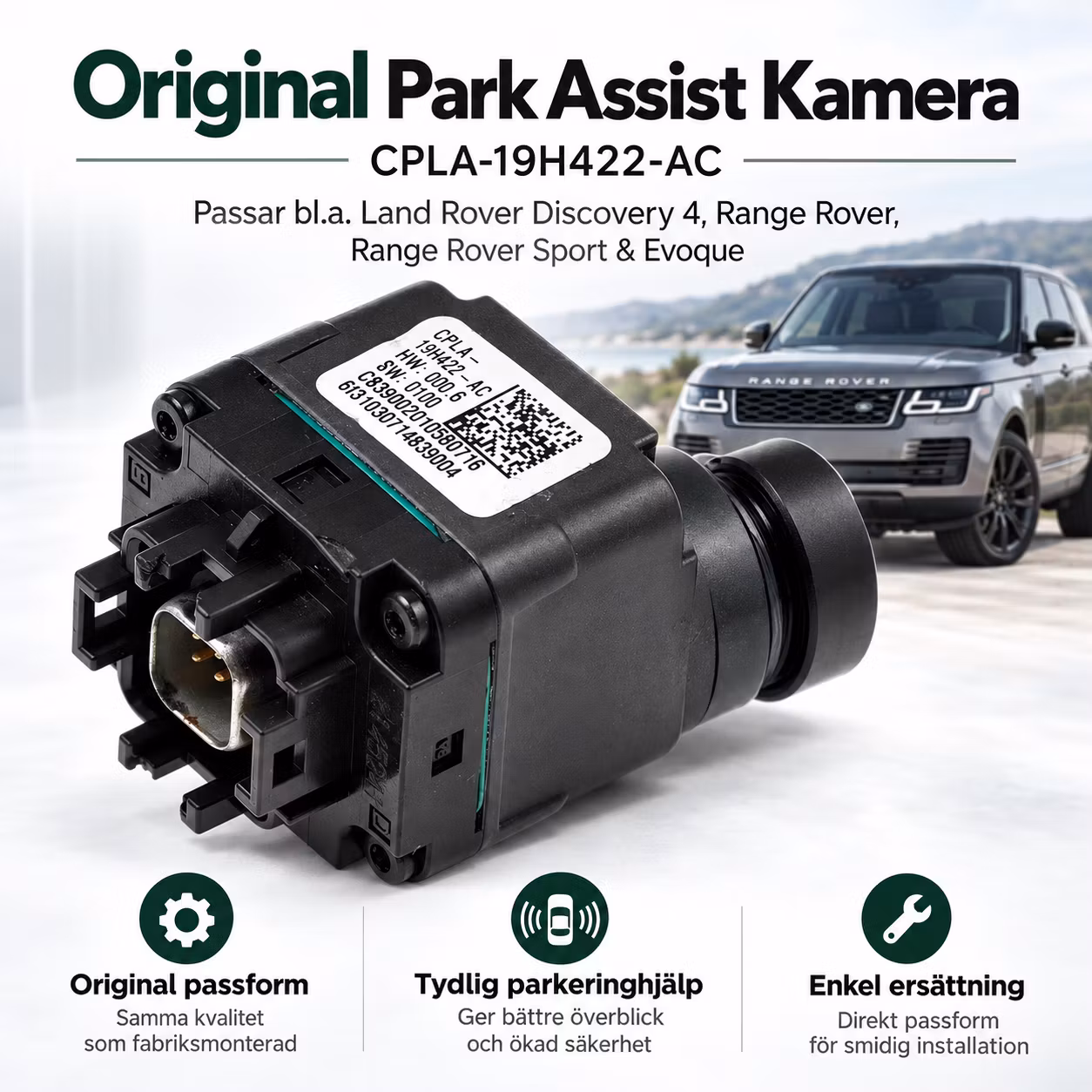 Original Park Assist Kamera CPLA-19H422-AC – Land Rover Discovery 4, Range Rover, Range Rover Sport & Evoque