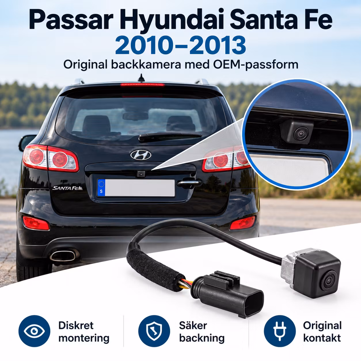 Hyundai Santa Fe Original Backkamera OEM 95750-2B501 – 2010–2013
