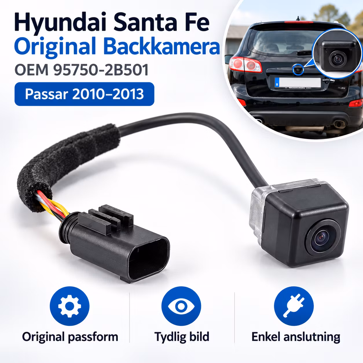 Hyundai Santa Fe Original Backkamera OEM 95750-2B501 – 2010–2013