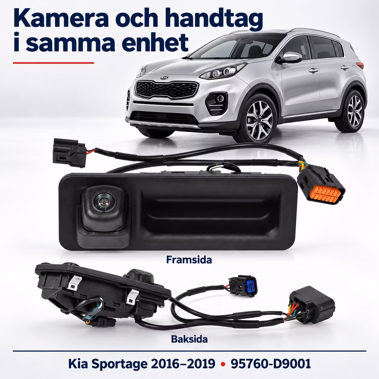Backkamera Kia Sportage 2016–2019 med bakluckehandtag – 95760-D9001