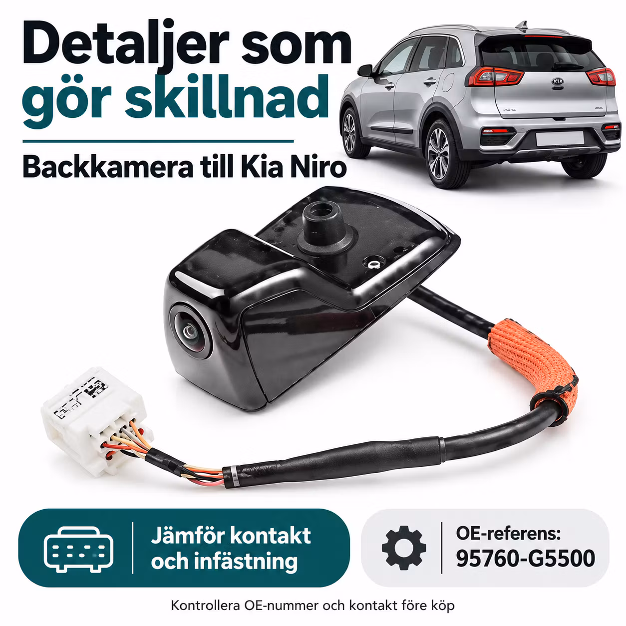 Kia Niro Original Backkamera OEM 95760-G5500 2016–2022