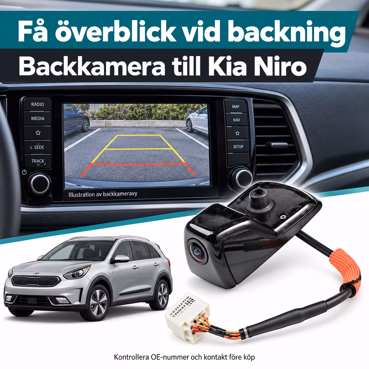Kia Niro Original Backkamera OEM 95760-G5500 2016–2022