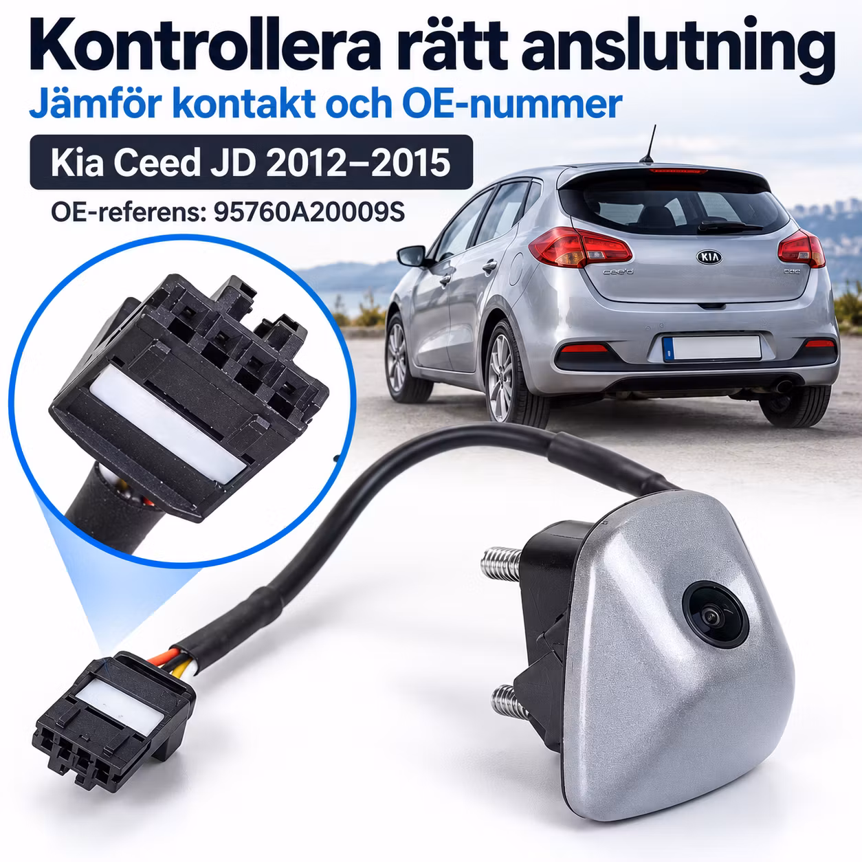Backkamera Kia Ceed JD 2012–2015 – OE 95760A20009S