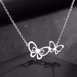 Halsband Två fjärilar