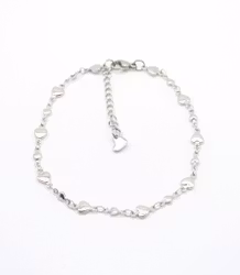 Bracelet hearts stainless