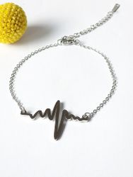 Armband "Heartbeat" i rostfritt stål