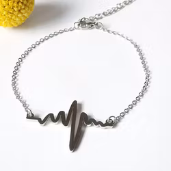 Armband "Heartbeat" i rostfritt stål