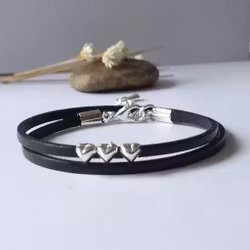 Bracelet Heart to Heart - available in several colors
