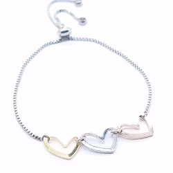 Bracelet Three hearts