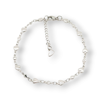Armband hjärtan rostfritt