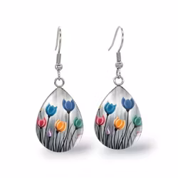 Earrings Tulips