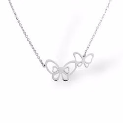 Halsband Två fjärilar