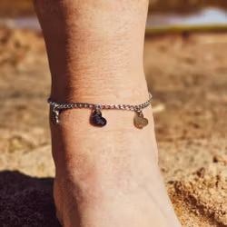 Engraved anklet Your Hearts