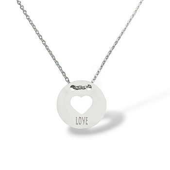 Graverat halsband LOVE med egen text