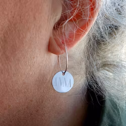 Engraved Name Earrings