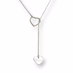 Engraved hanging hearts