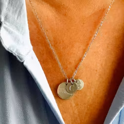 Engraved necklace Family tag