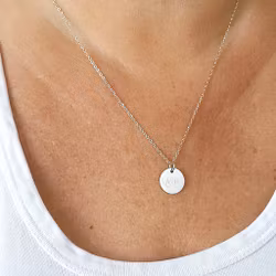 Engraved necklace Couple letter