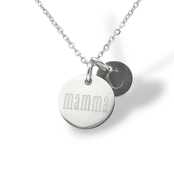 Graverat halsband Familjetag