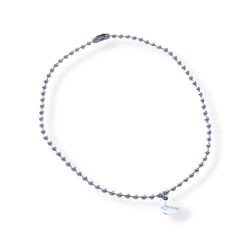 Graverat armband kulkedja med tag