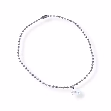 Graverat armband kulkedja med tag
