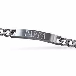 Engraved bracelet for men