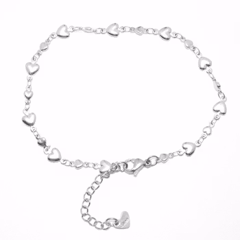 Ankle stainless steel hearts