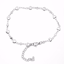 Ankle stainless steel hearts