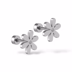 Earrings Flower Zircona