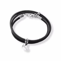 Armband tre varv med  graverat hjärta