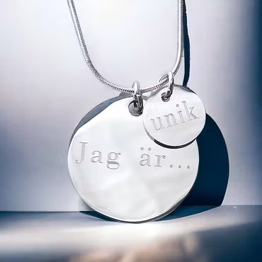 Graverat halsband Jag är...