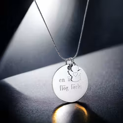 Graverat halsband En ängel flög förbi