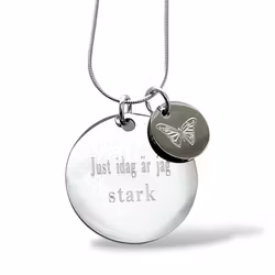 Graverat halsband Just idag är jag stark