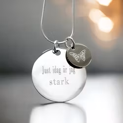 Graverat halsband Just idag är jag stark