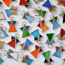 Halsband Glasängel liten - vit eller färgad