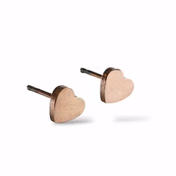 Örhängen Hjärta rosé