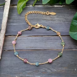 Anklet Natural Stones