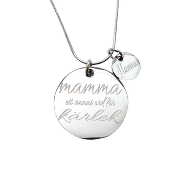 Graverat halsband Till Mamma