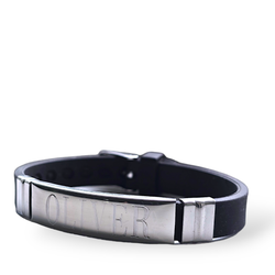Graverat armband silikon