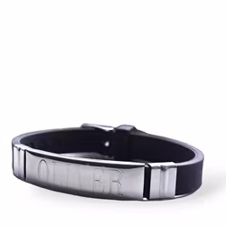 Graverat armband silikon