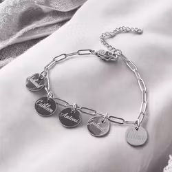 Engraved bracelet Name link