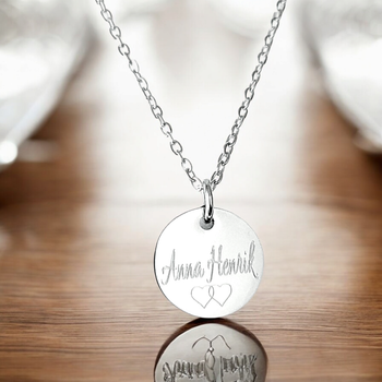 Graverat halsband Couple