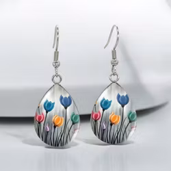 Earrings Tulips